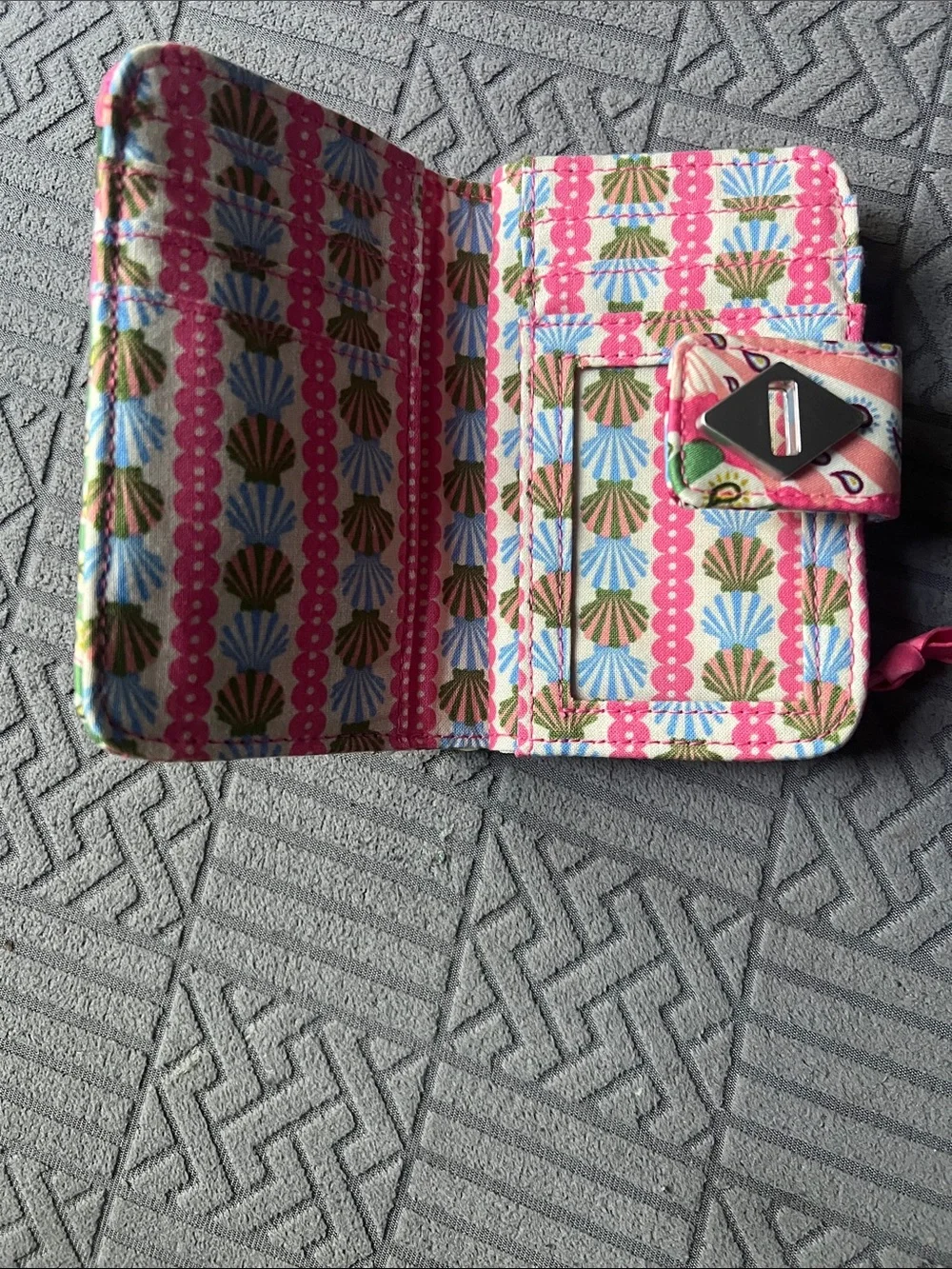 Vera Bradley quilted wristlet